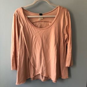 Free People Peach Long Sleeve